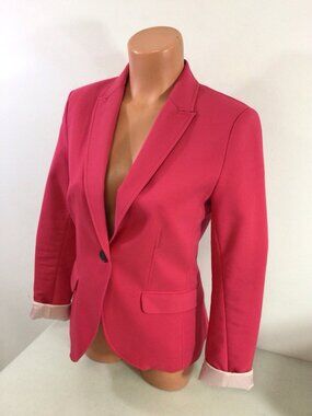 H&M Pink Blazer Jacket Womens 8